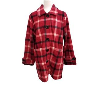 Brownstone Studio Petites Large Fleece Coat With Big Patch Pockets